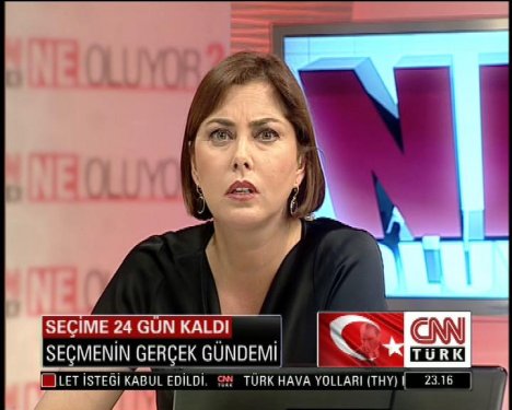 Canlı yayında deprem paniği