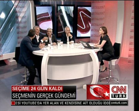 Canlı yayında deprem paniği