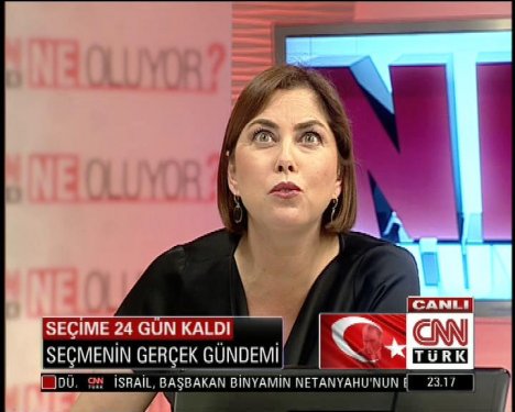 Canlı yayında deprem paniği