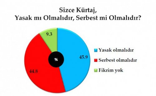 Son seçim anketinde oy oranları