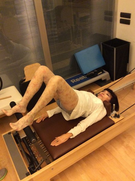 Gülriz Sururi'nin pilates keyfi