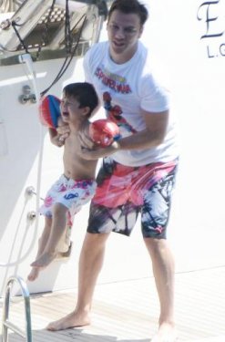 Ebru Şallı ve Sinan Akçıl  Göcek tatilinde