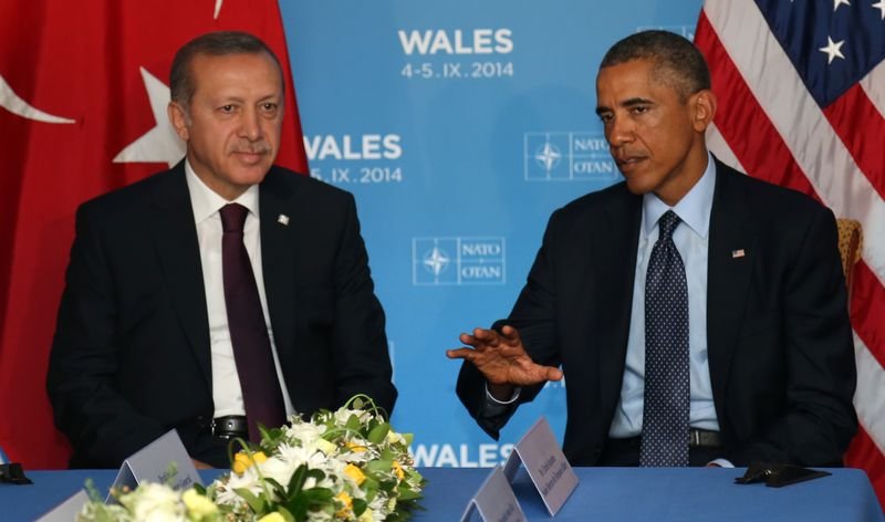 Erdoğan-Obama görüşmesinden kareler
