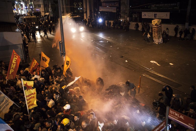 İstanbul'da Kobani eylemleri