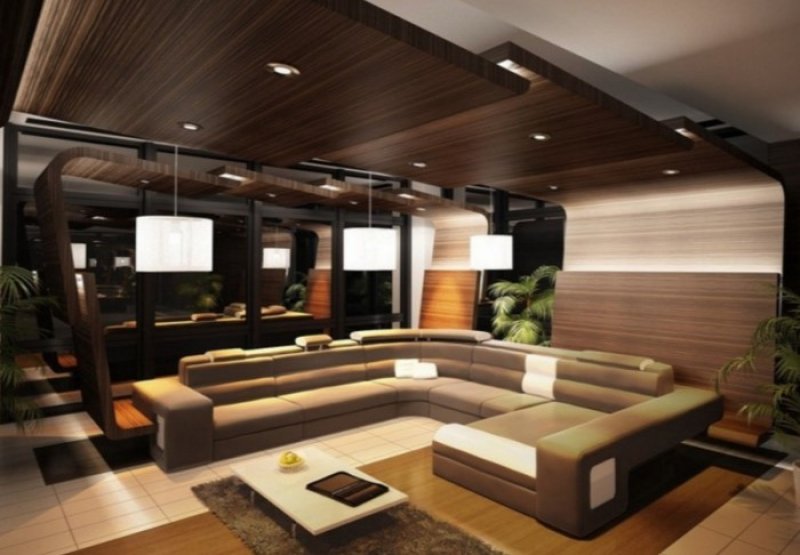 En modern tavan dekorasyonları