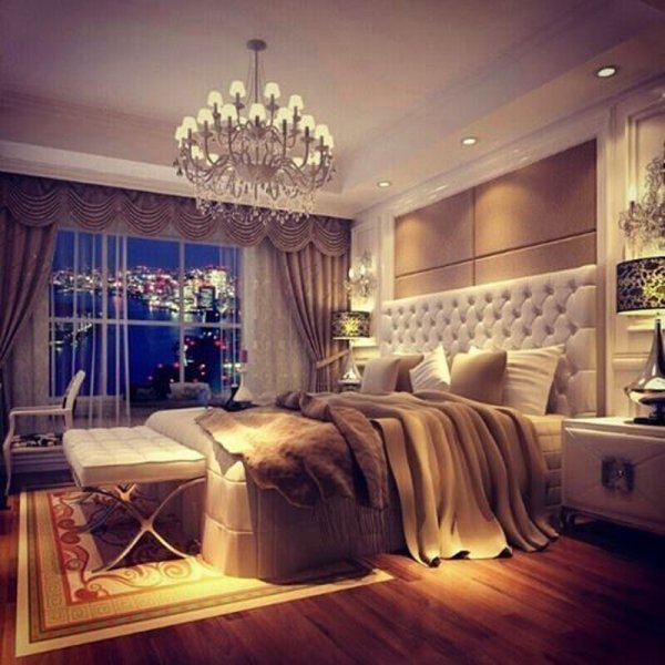 Romantik yatak odası dekorasyonları