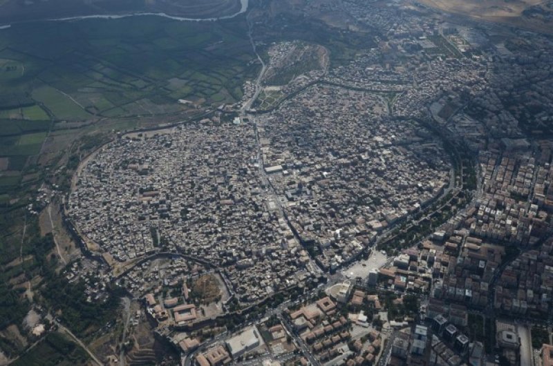 Diyarbakır'ın Sur ilçesi havadan görüntülendi