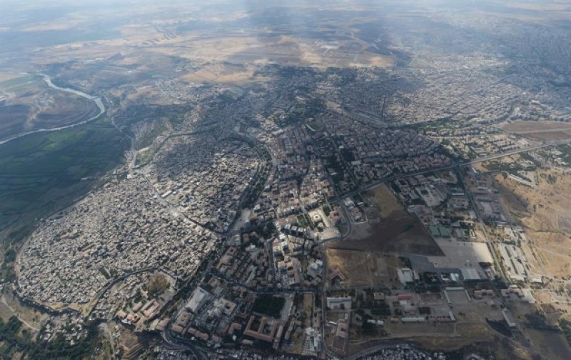 Diyarbakır'ın Sur ilçesi havadan görüntülendi