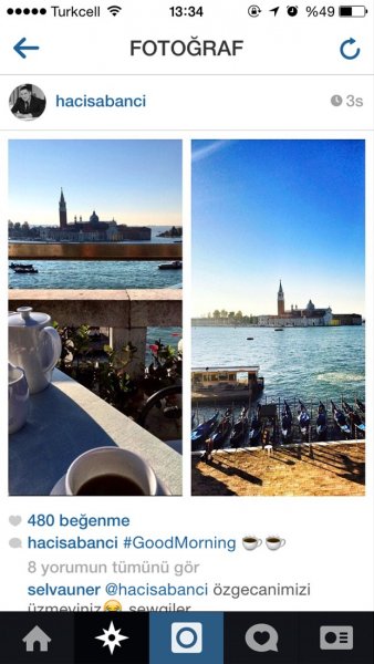 Hacı Sabancı'dan Özge Ulusoy'a Venedik sürprizi