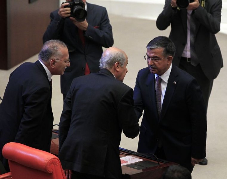 Meclis Başkanlığı oylamasından kareler