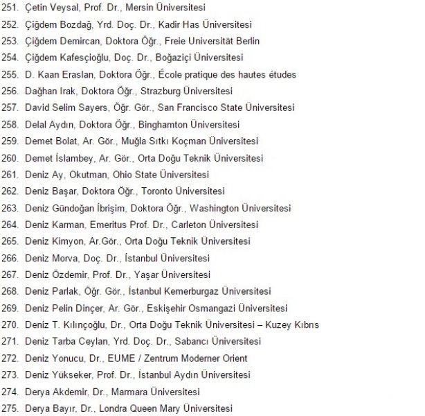 1100 akademisyen askeri polisi katliamla suçladı