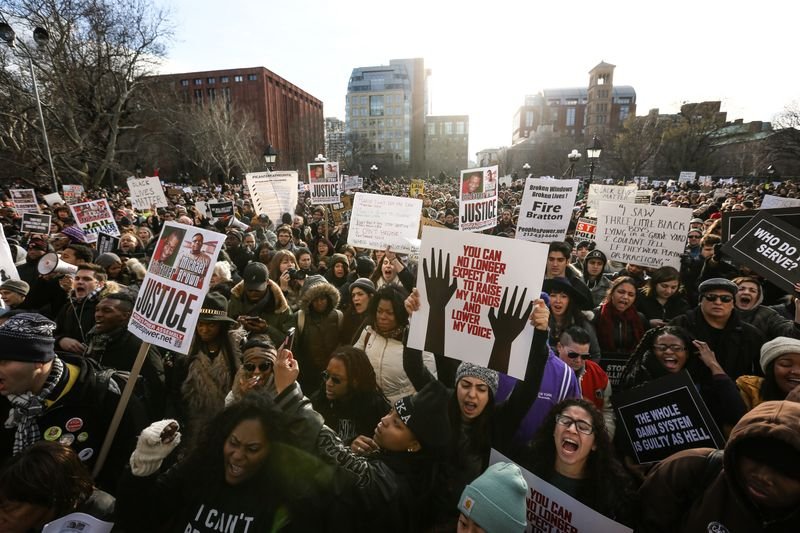 ABD'de polis şiddeti eylemi