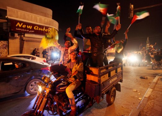 Gazze'de zafer kutlaması