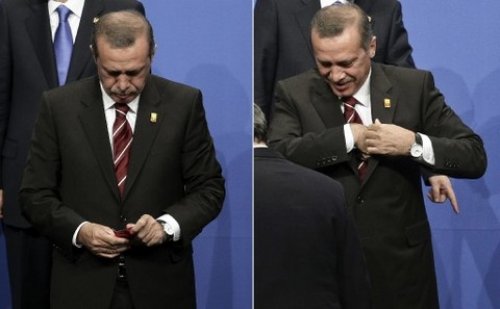 Erdoğan Türk bayrağını yerden kaldırdı