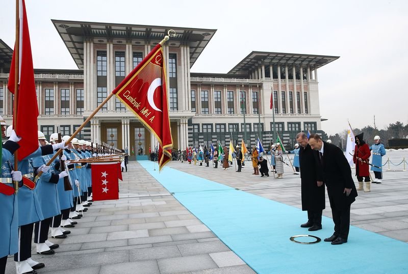 Cumhurbaşkanı Erdoğan Aliyev'i ağırladı