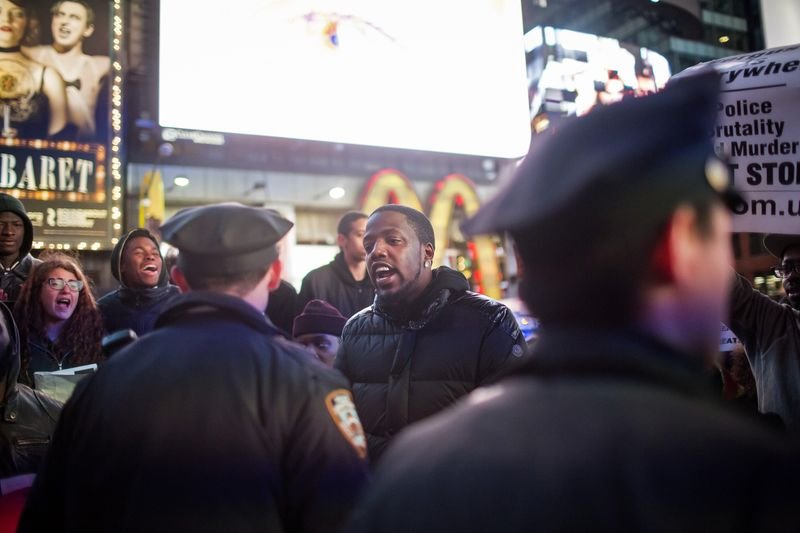 Polis şiddeti protestoları New York'a yayıldı