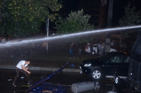 Levent'te İsrail Büyükelçiliği önünde eylem