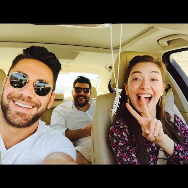 Neslihan Atagül ve Kadir Doğulu tatilde