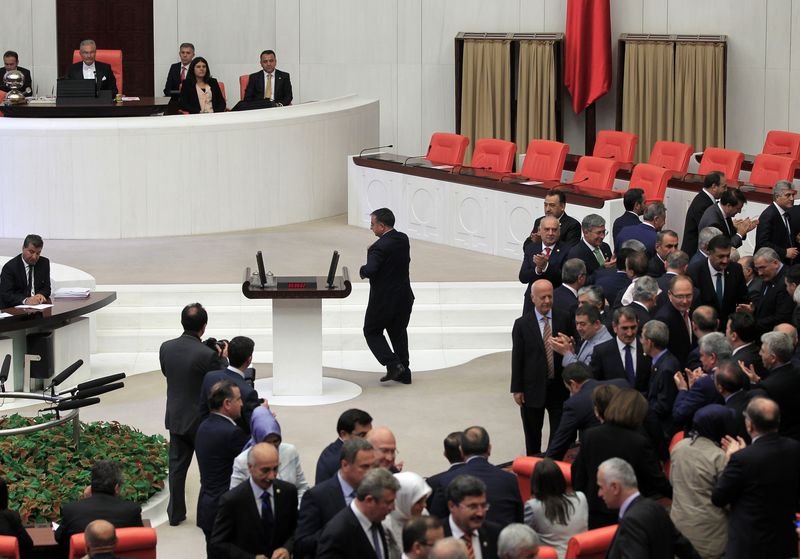 Meclis Başkanlığı oylamasından kareler