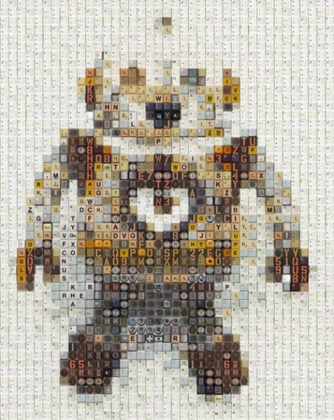 Klavye tuşlarından yapılan muhteşem tasarımlar