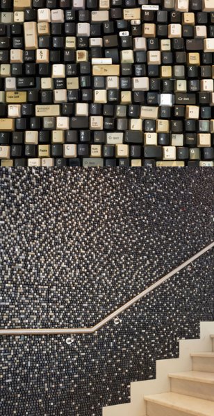 Klavye tuşlarından yapılan muhteşem tasarımlar