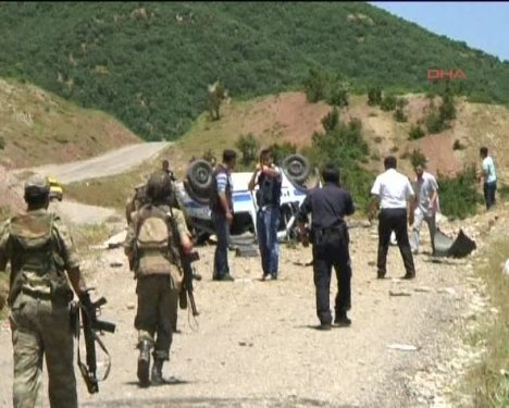 Tunceli'de polis otosuna tuzak
