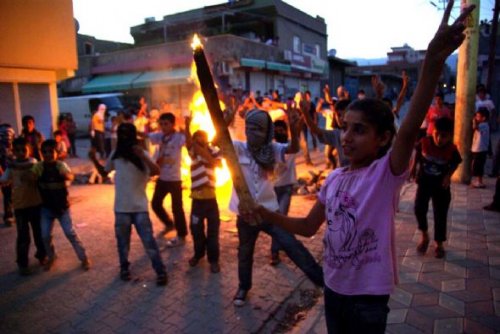 Silopi'de Hatip Dicle protestosu