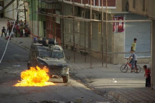 Silopi'de Hatip Dicle protestosu