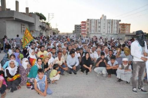 Silopi'de Hatip Dicle protestosu