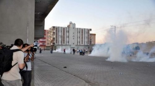 Silopi'de Hatip Dicle protestosu