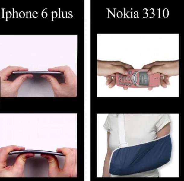 Bükülebilen iPhone 6 alay konusu oldu