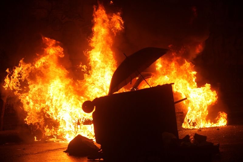 Yunanistan'da Çipras protestosu