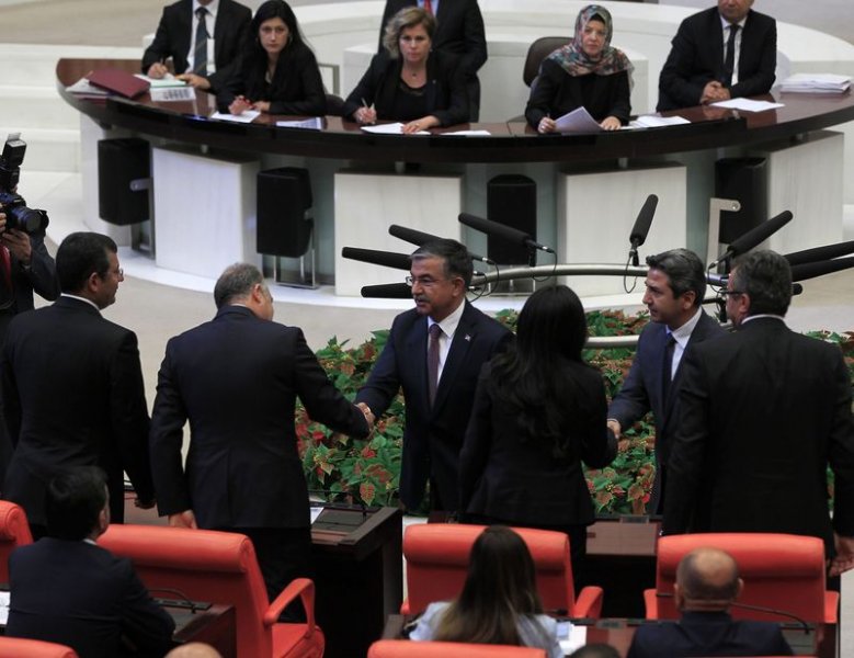 Meclis Başkanlığı oylamasından kareler