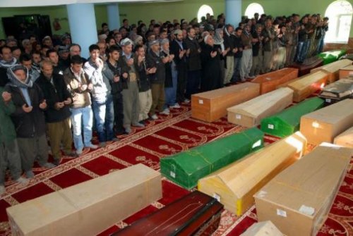 Uludere'de ölenler son yolculuğuna uğurlandı