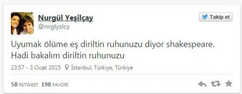 Nurgül Yeşilçay'ın Instagram günlüğü