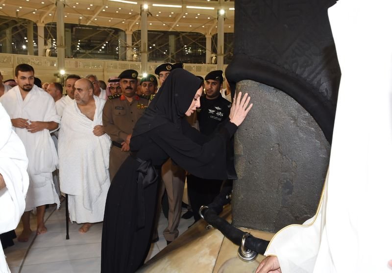 Aliyev'in umre ziyaretinden kareler