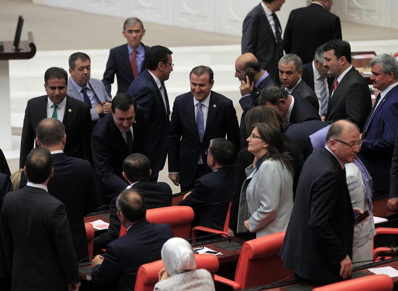 Meclis Başkanlığı oylamasından kareler