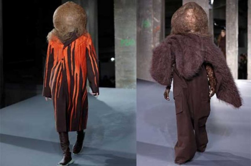Rick Owens'in tartışma yaratan defilesi 