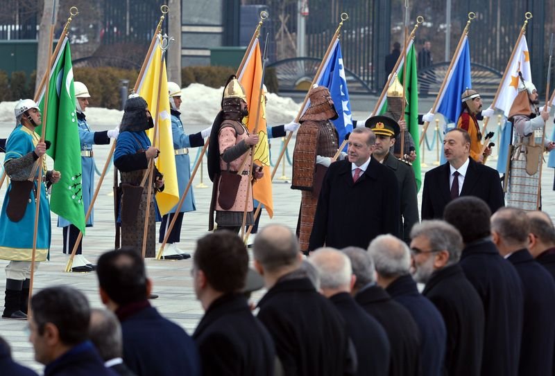 Cumhurbaşkanı Erdoğan Aliyev'i ağırladı