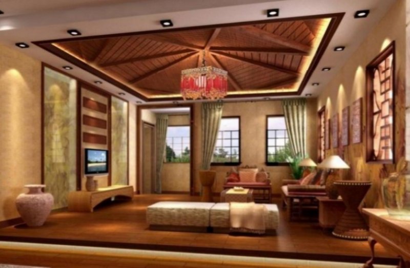 En modern tavan dekorasyonları