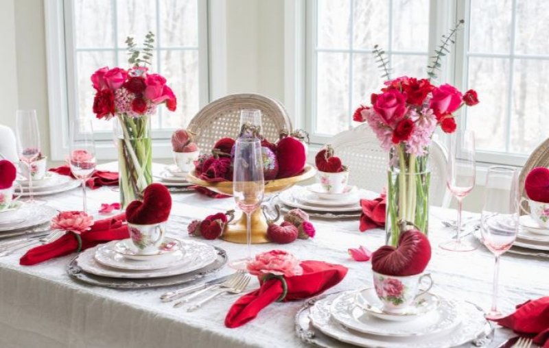 Sevgililer Günü'ne özel dekorasyon örnekleri 