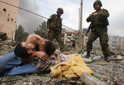 Savaşın vahşi yüzünden kareler