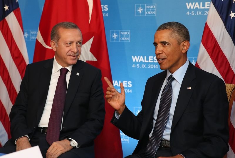 Erdoğan-Obama görüşmesinden kareler