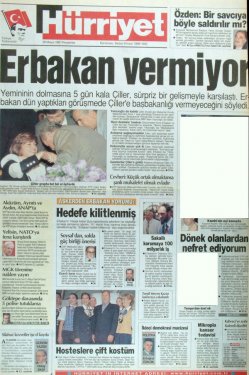 15 yıl önceki 28 Şubat manşetleri