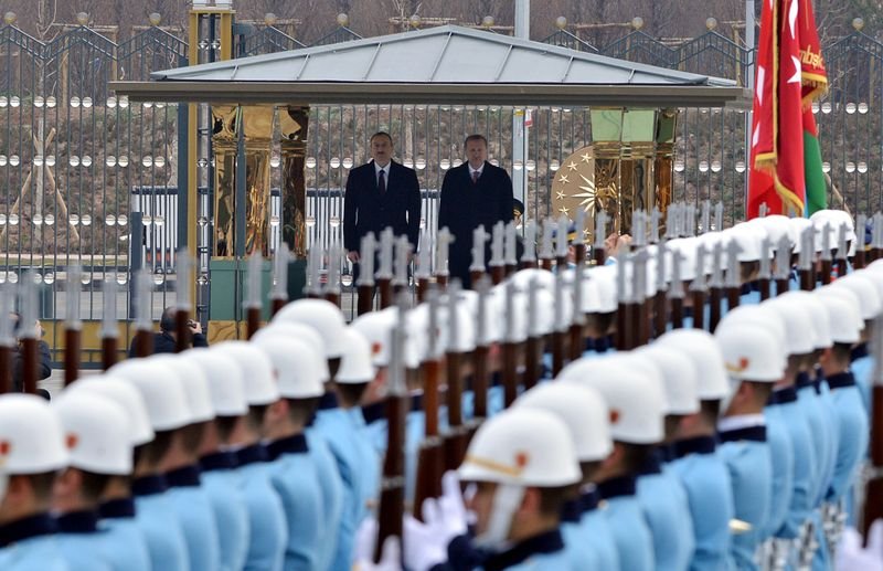 Cumhurbaşkanı Erdoğan Aliyev'i ağırladı