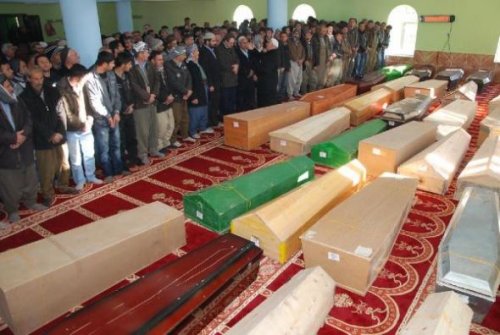 Uludere'de ölenler son yolculuğuna uğurlandı