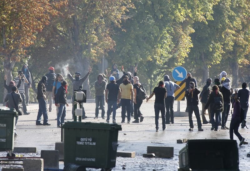 ODTÜ'de Kobani eylemi