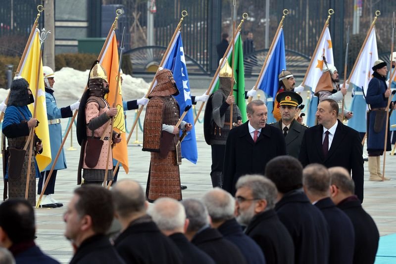 Cumhurbaşkanı Erdoğan Aliyev'i ağırladı