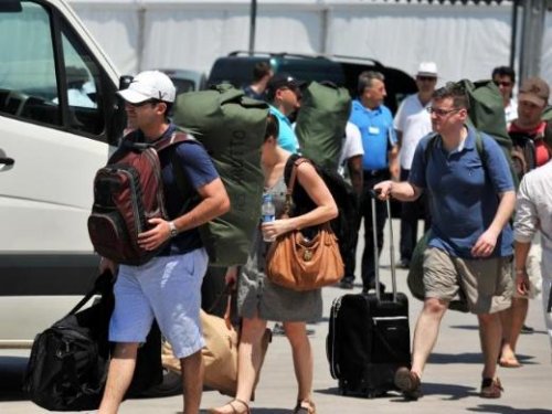 ABD uçak gemisi Antalya'da