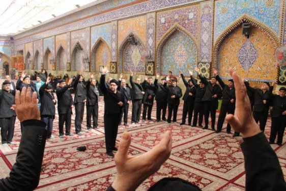 Alevi dedelerinin Kufe Mescidi ziyaretinden görüntüler